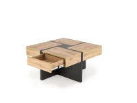 Журнальный стол SEVILLA S craft oak / black pilt 8