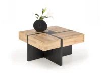 Журнальный стол SEVILLA S craft oak / black pilt 2