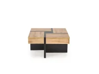 Журнальный стол SEVILLA S craft oak / black pilt 3