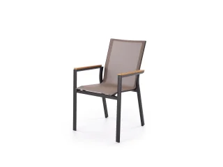Стул FIERRO chair, черный/серый/коричневый pilt