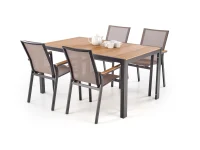Стул FIERRO chair, черный/серый/коричневый pilt 9