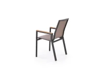Стул FIERRO chair, черный/серый/коричневый pilt 12