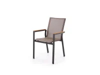 Стул FIERRO chair, черный/серый/коричневый pilt 2