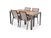 Стул FIERRO chair, черный/серый/коричневый pilt 8