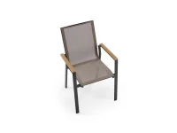 Стул FIERRO chair, черный/серый/коричневый pilt 4