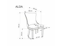 Стул ALDA серый pilt 4