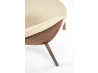 Стул K583 орех / коричневый / бежевый pilt 12
