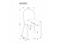 Стул BASSO CREMONA 96 (серый) pilt 12