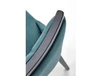 Стул ROYAL chair, black / dark green Monolith 37 pilt 9