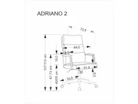 Рабочее кресло ADRIANO 2 светло-серое pilt 5
