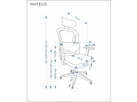 Рабочее кресло Ergonomic MATEUS black pilt 4