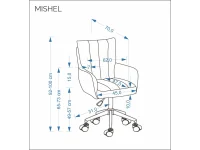 Рабочее кресло MISHEL серое pilt 3