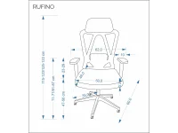 Рабочее кресло Ergonomic RUFINO pilt 4