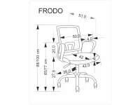 Рабочее кресло FRODO светло-розовое pilt 4