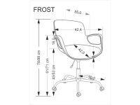 Рабочее кресло FROST o.chair, white pilt 5