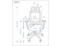 Рабочее кресло Ergonomic SWIFT black pilt 5