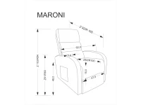 Кресло MARONI бежевый pilt 8