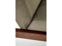 Кресло MILANO 1S оливковый CASTEL 39 / темный орех pilt 11
