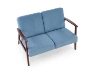 Диван MILANO 2S синий CASTEL 74 / тёмный орех pilt 4