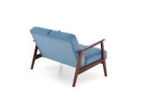 Диван MILANO 2S синий CASTEL 74 / тёмный орех pilt 6