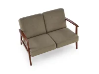 Диван MILANO 2S оливковый CASTEL 39 / темный орех pilt 13