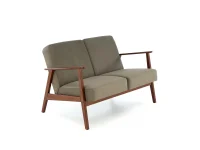 Диван MILANO 2S оливковый CASTEL 39 / темный орех pilt 7