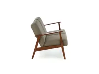 Диван MILANO 2S оливковый CASTEL 39 / темный орех pilt 6
