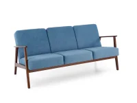 Диван MILANO 3S синий CASTEL 74 / темный орех pilt 2