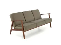 Диван MILANO 3S оливковый CASTEL 39 / тёмный орех pilt 6