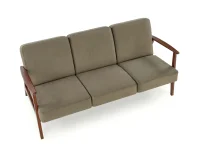 Диван MILANO 3S оливковый CASTEL 39 / тёмный орех pilt 11