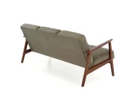 Диван MILANO 3S оливковый CASTEL 39 / тёмный орех pilt 3