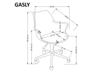 Рабочее кресло GASLY pink pilt 3