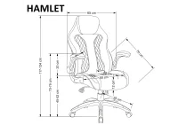Рабочее кресло HAMLET черный / серый pilt 6