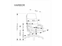 Рабочее кресло HARBOR бежевое pilt 5