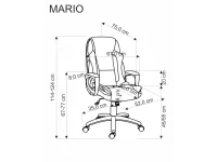 Кресло руководителя MARIO черное pilt 4