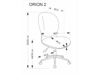 Рабочее кресло ORION 2 o.chair, белый / светло-розовый pilt 6