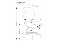 Рабочее кресло ORION o.chair, черный / серый pilt 4