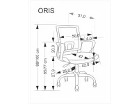 Рабочее кресло ORIS многоцветное pilt 4