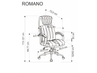 Рабочее кресло ROMANO черное pilt 4