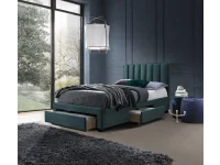 Кровать 120x200 GRACE 120 тёмно-зелёный pilt 2