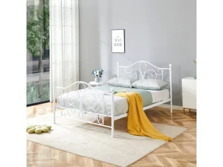 Кровать 140x200 PANAMA 140 белая pilt