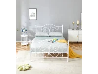 Кровать 140x200 PANAMA 140 белая pilt 5