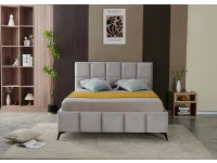 Кровать 160x200 CARLA светло-серая pilt 3