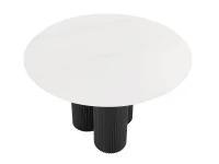 Стол обеденный AKI D120 белый/черный pilt 6