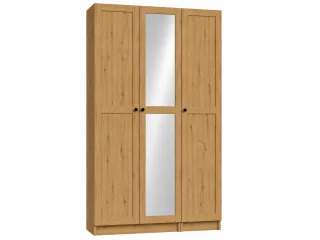 Riidekapp BEN 2D+1D+1PGL+1HDF - Tamm artisan pilt