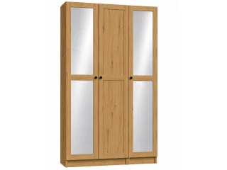 Riidekapp BEN 2D+1D+1HDF+2PGL  - Tamm artisan pilt