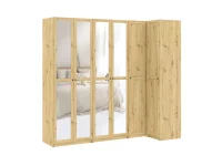 Riidekapp BEN 2D+1D+1HDF+2PGL  - Tamm artisan pilt 8