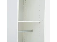 Riidekapp BEN 2D+1D+1HDF+2PGL  - Valge pilt 6