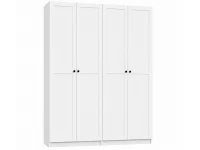 Riidekapp BEN 2D+2D+4HDF  - Valge pilt 2