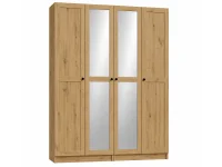 Riidekapp BEN 2D+2D+2HDF+2PGL  - Valge pilt 3